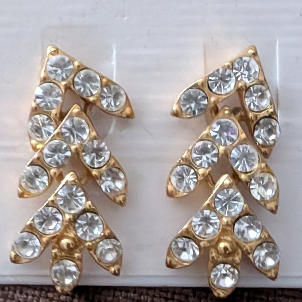 VTG Martelli Crystal Dangle Earrings